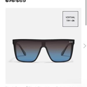 Quay Black and Blue Sunglasses